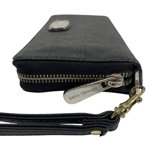 Michael Kors MK Signature Jet Set Travel Continental Zip Around Wallet Wristlet - Picture 3 of 11